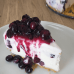 Lemon Blueberry Cheesecake Ice Cream Pie
