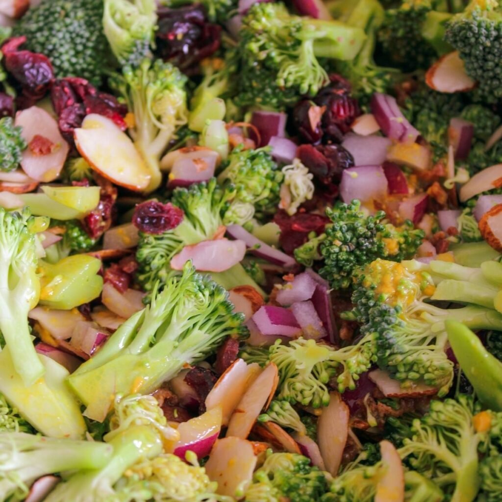 Honey Mustard Broccoli Salad with Craisins Simply Scrumptious