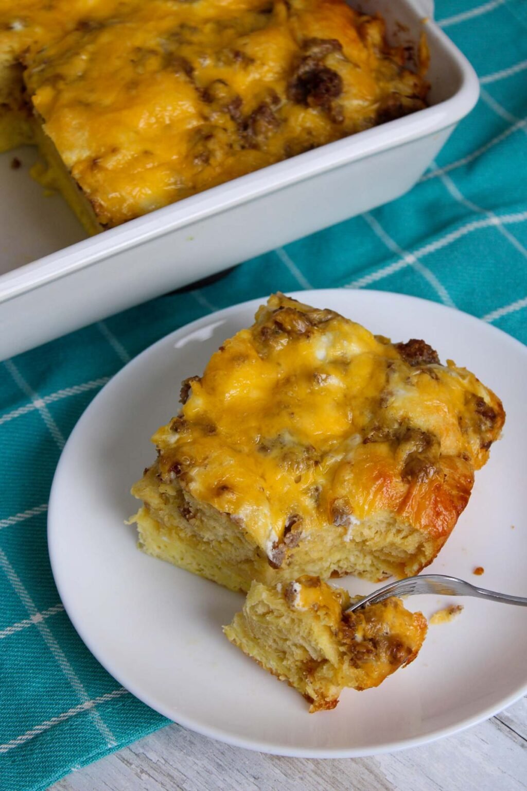Egg and Biscuit Breakfast Casserole - Simply Scrumptious Eats