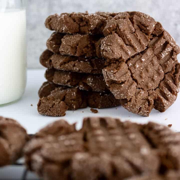 Chocolate Peanut Butter Cookies - Simply Scrumptious Eats