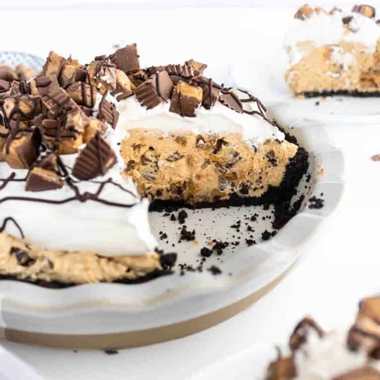Easy No Bake Reese's Peanut Butter Cup Pie Simply Scrumptious Eats