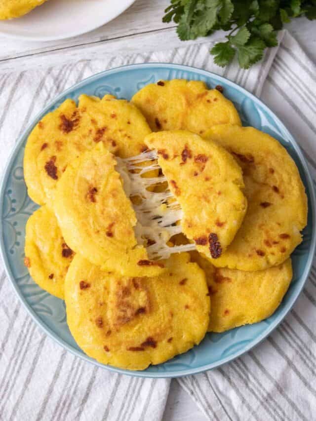 View of Arepa Con Queso - Simply Scrumptious