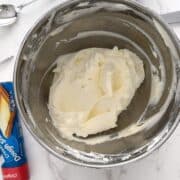 cheesecake filling in a bowl.