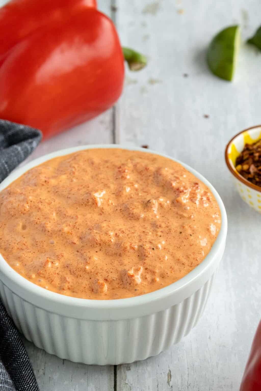 Smoky Red Pepper Crema Simply Scrumptious Eats