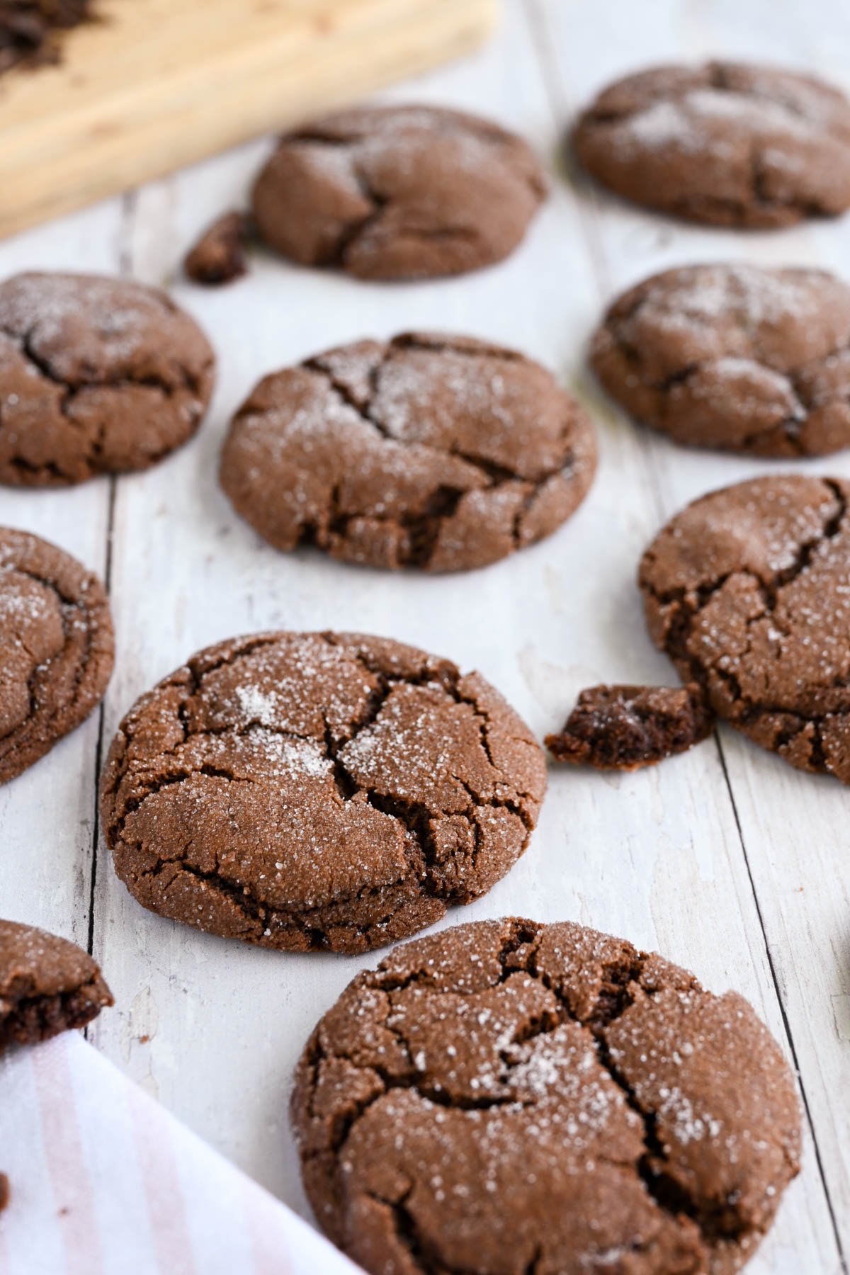 Sheet pan chocolate cookies.