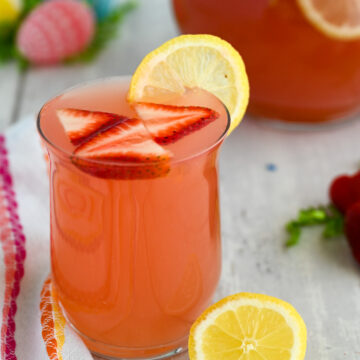 Glass of easter punch.