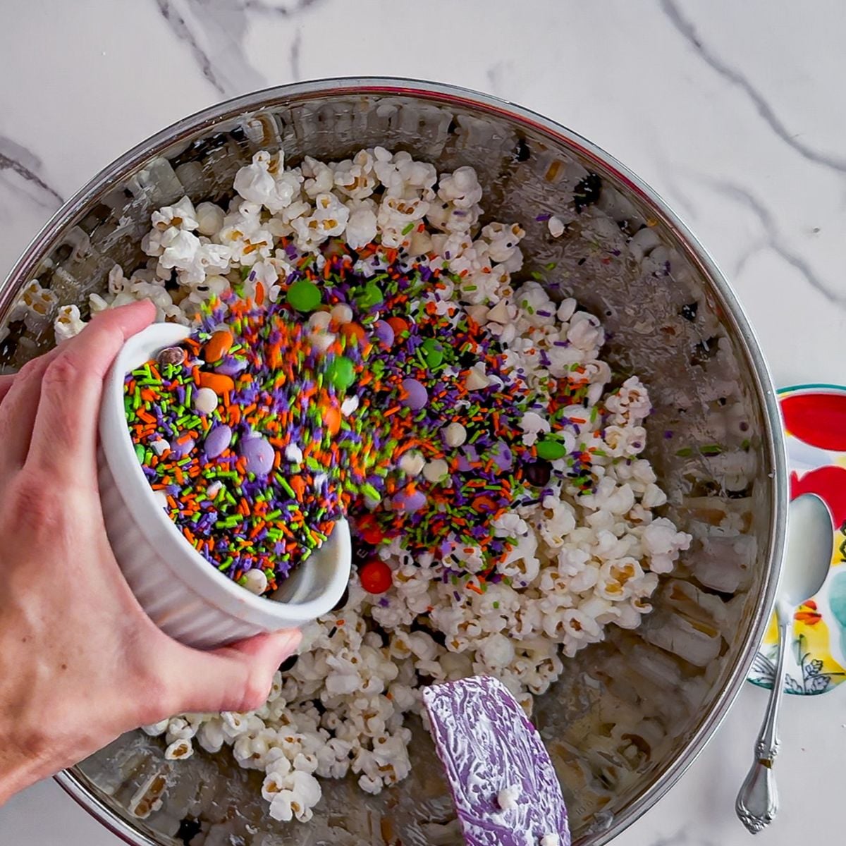 Adding in the mix ins.