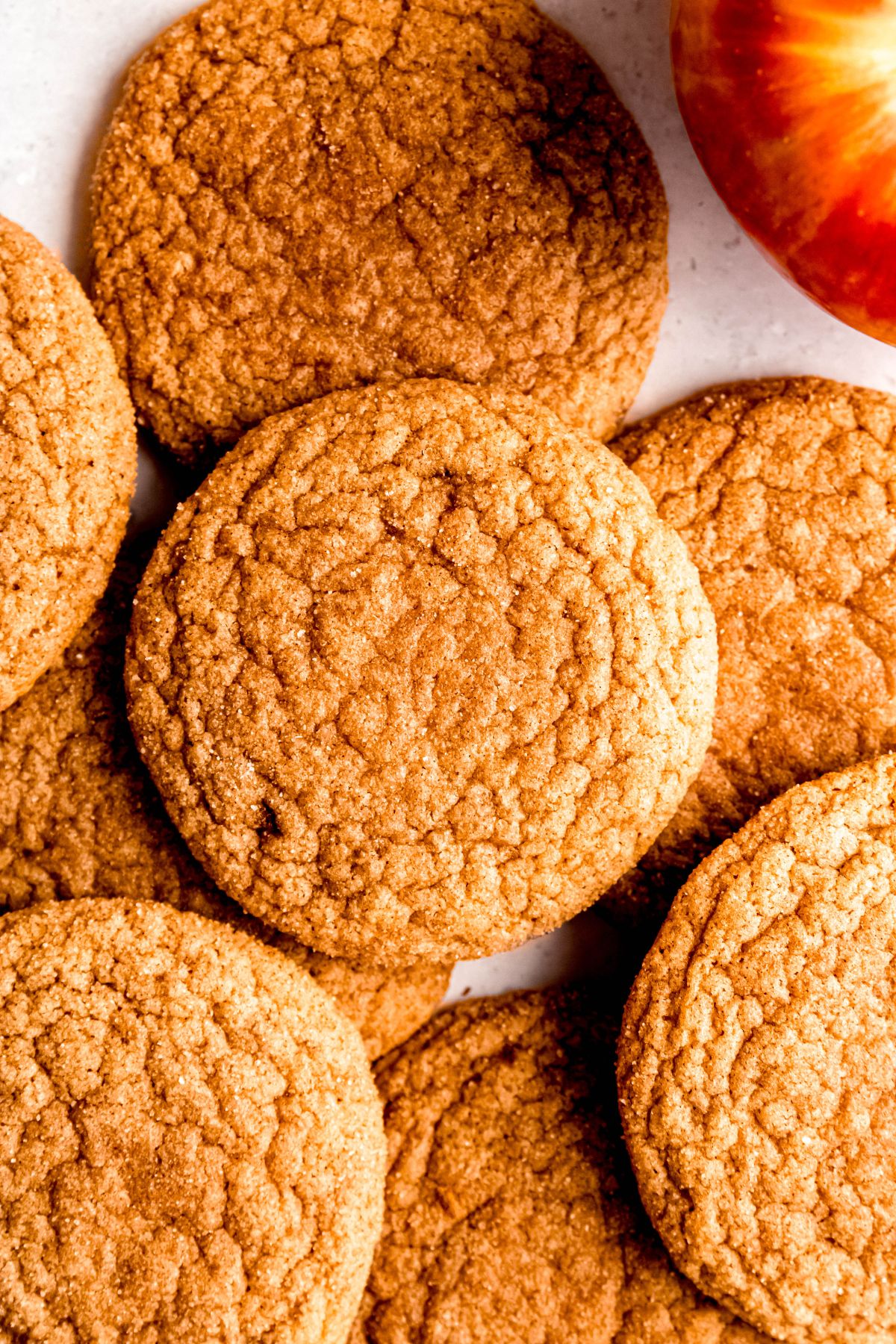 Pile of apple cider cookies.
