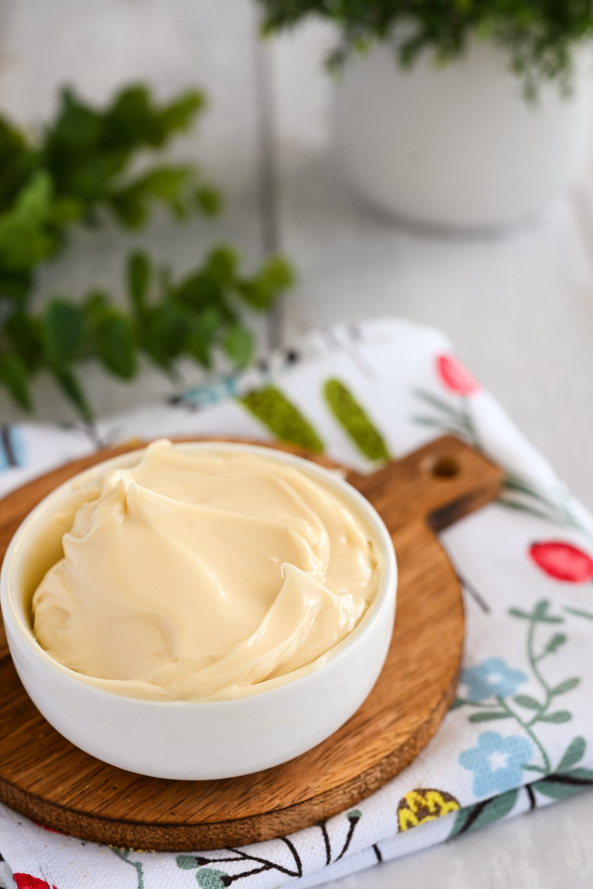 Bowl of honey butter.