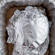 Baking Christmas ham.