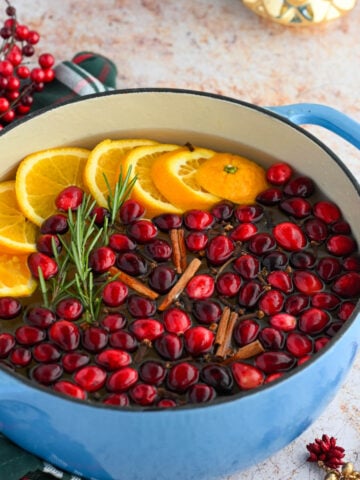 Christmas simmer pot assembled.