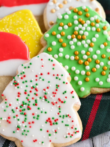 Decorated sugar cookies.