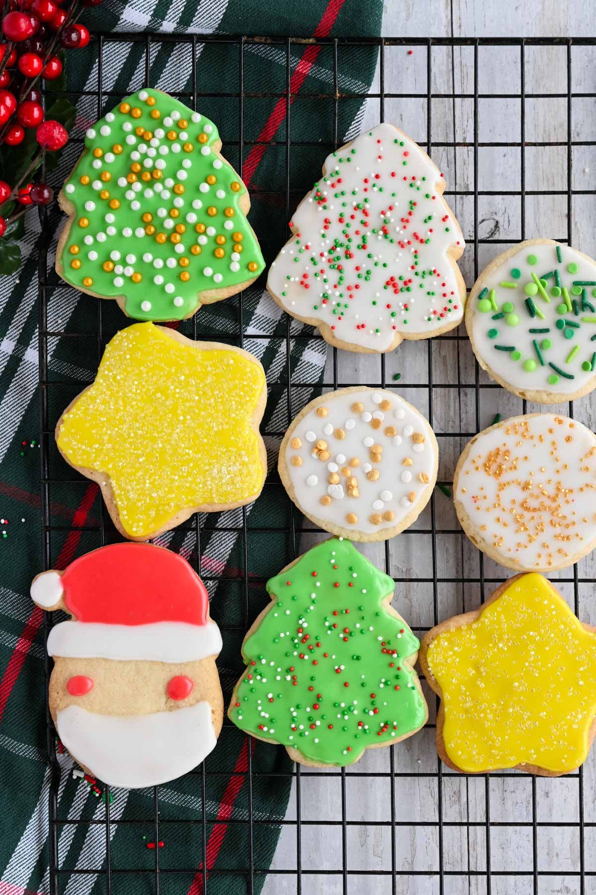 Decorated sugar cookie icing.