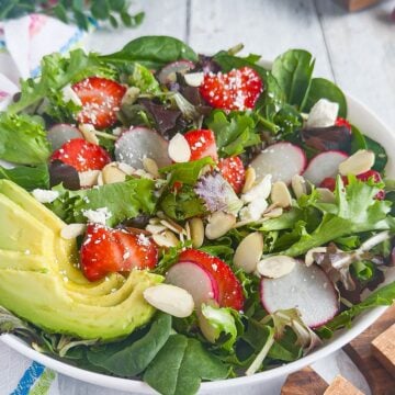 Easter salad in a bowl.