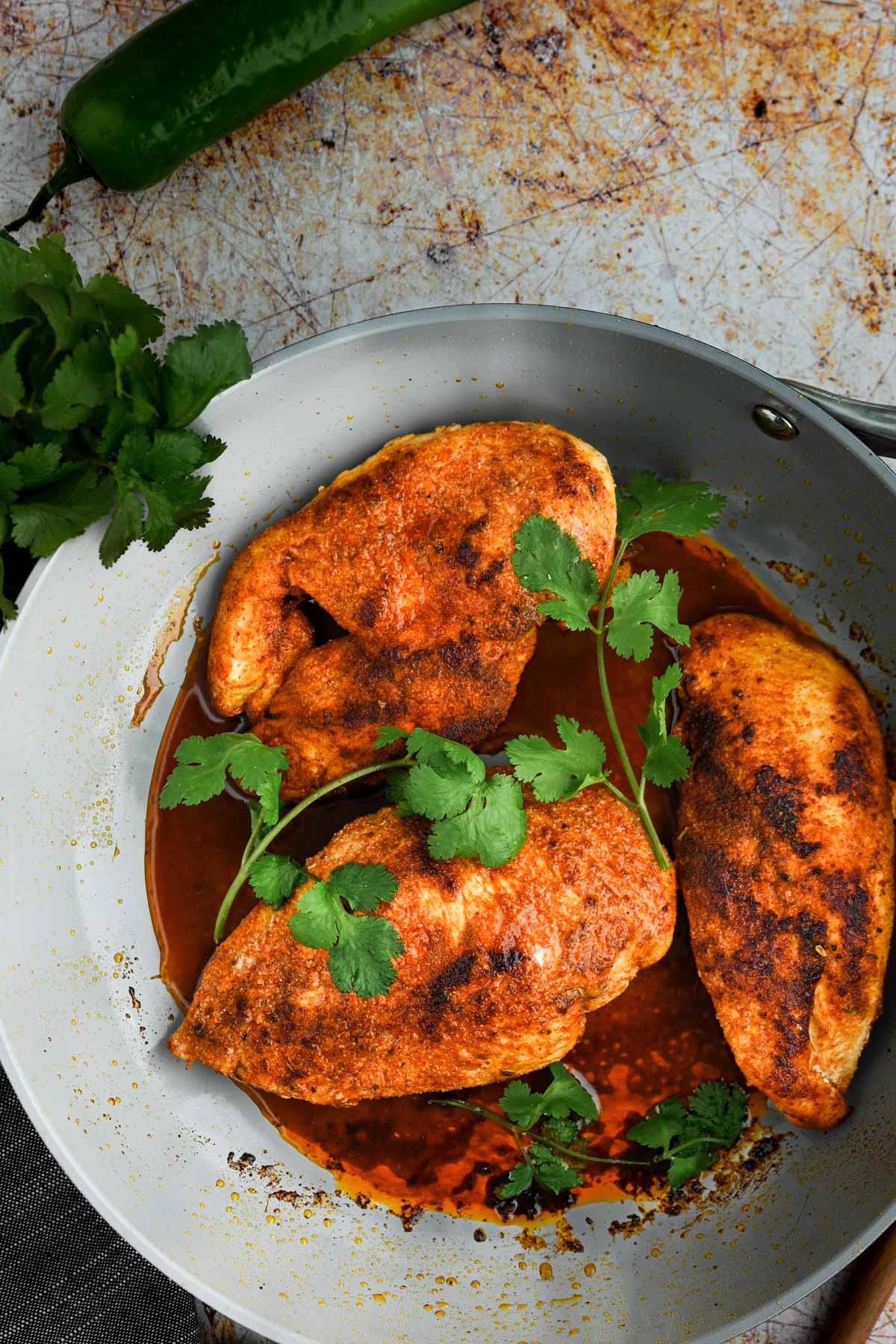 Plate of southwest chicken.