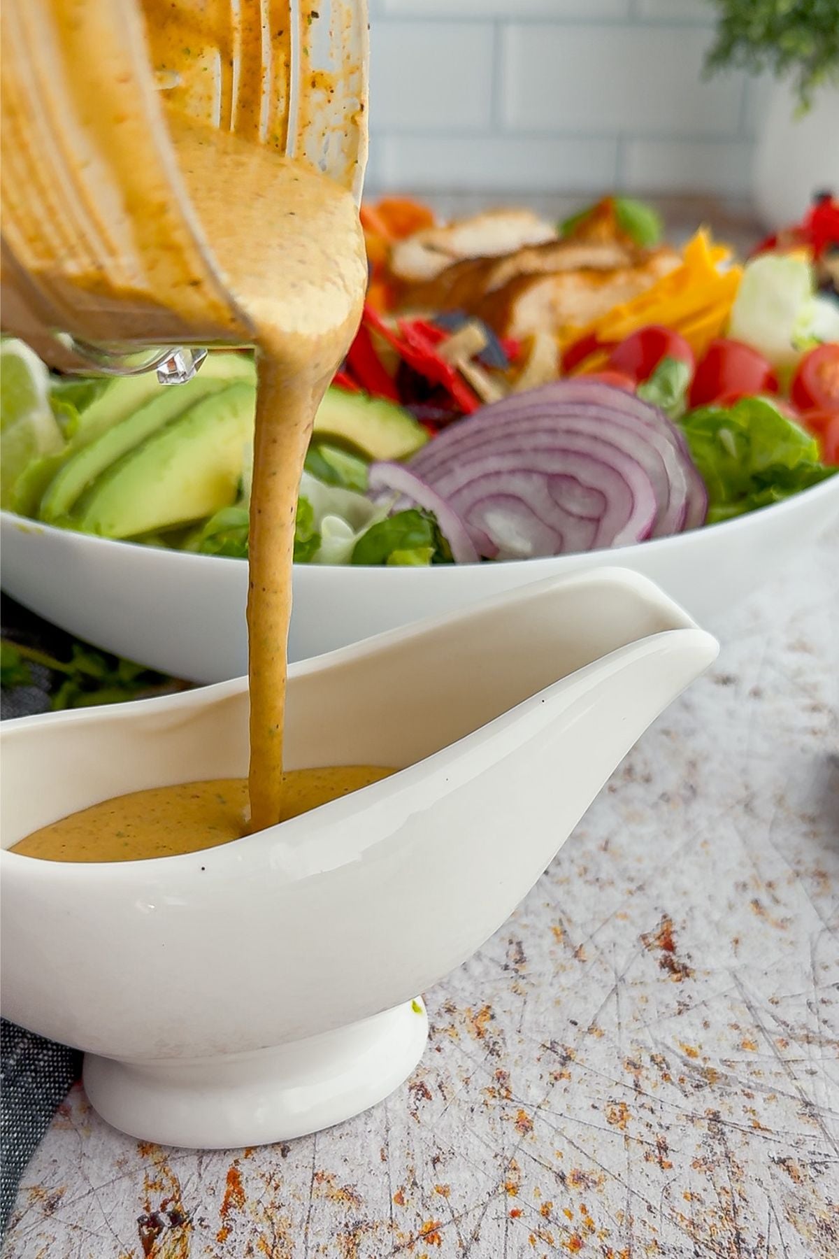 A vat of southwest dressing.
